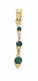 14K .02CT Dia Emerald Pend - GH15816MAY