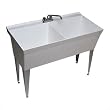 Veritek Double Bowl Laundry Sink Mount: Free Standing