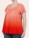Motherhood Maternity: Plus Size Short Sleeve V-neck Flutter Sleeve Maternity T Shirt