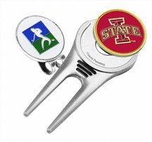 Iowa State Cyclones Divot Tool Hat Clip With Golf Ball Marker Of 2)