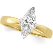 14K Yellow Gold Marquise Cut Diamond Solitaire Engagement Ring - 1.00 Ct.