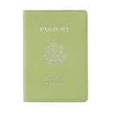Art Foil Stamped Passport Jacket Color: Key Lime Green