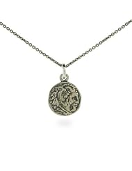 Calliopes Small Ancient Greek Sterling Silver Coin Necklace