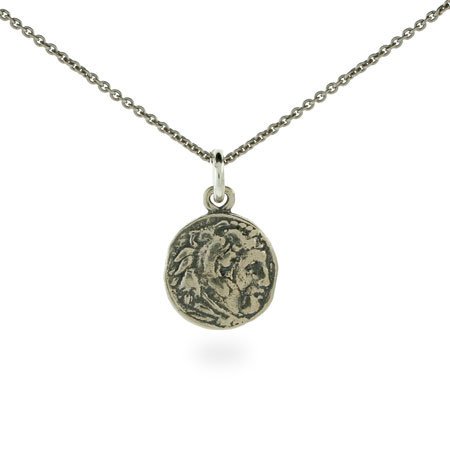 Calliope's Small Ancient Greek Sterling Silver Coin Necklace
