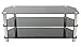 AVF SDC1250-A  TV Stand for up to 60-inch TVs, Black Glass, Chrome Legs