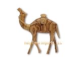 Olive Wood Camel With Water Jars (7.2H)