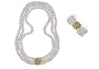 9.5x10mm AAA Quality Japanese Akoya saltwater cultured pearl necklace 51" triple strand Rope