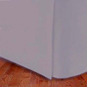 450tc Egyptian Cotton Solid Lilac Twin Extra Long Size Pleated Tailored Bed Skirt with 15 Inches Drop and Split Corners Twin XL