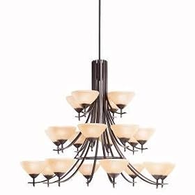 Kichler Lighting 1861OZ 20 Light Olympia Chandelier, Olde Bronze