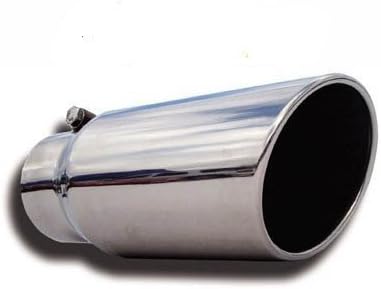 Affordable Bender ab8012rab 4" to 6" 12" overall length Angle Cut Mirror finish Stainless Bolt on Diesel Exhaust Tip