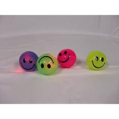 12 x LED Springball, 5cm, mit Blinklicht, Flummiball