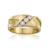C. 1980 Vintage .50ct t.w. Diamond Wedding Ring In Gold. Size 11