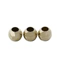10K Gold 4-mm. Beads 3-pk.