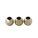 10K Gold 4-mm. Beads 3-pk.