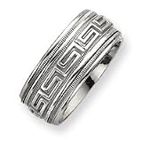 Sterling Silver Mens Spinning Band Ring - Size 10