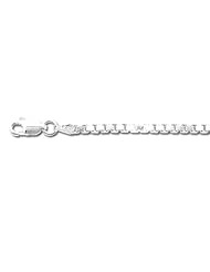 Sterling silver box necklace 2.5mm, 18 inch
