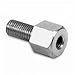 Emgo Universal Mirror Adapters - 10mm Male to 8mm Female/Chrome