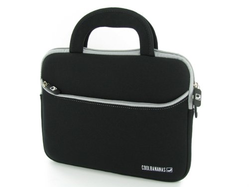 COOL BANANAS "RainSuit P2H" Neopren Tasche mit Tragegriff und Frontpocket f&uuml;r Netbook 22,6 - 25,9 cm (8,9 - 10,2 Zoll) in Schwarz