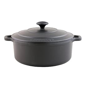 Paderno World Cuisine 10.25 Inch Black Round Dutch Oven by Paderno World Cuisine
