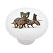 Pentaceratops Dinosaur Decorative High Gloss Ceramic Drawer Knob