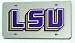 LSU Tigers Silver Laser Cut License Plate - SET OF 6 - Sports Merchandise