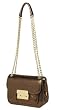 Michael Kors Sloan Small Shoulder Flap Embossed Leather Handbag, Cocoa