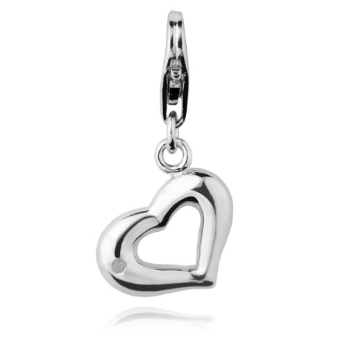 Rafaela Donata Secret Diamonds Damen-Charm \"Herz\" Sterling Silber Diamant 6025 Preisvergleich