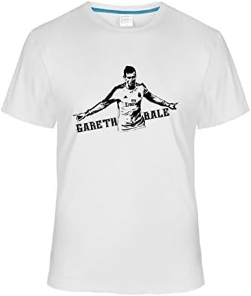So Cool Monochrome Soccer Real Madrid Gareth Bale Tees For Mens