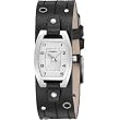 Fossil Women's Cuff Leather Band Analog Silver Dial Watch #JR9754