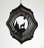 Wolf 12 inch Wind Spinner