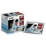 Electronics : TDK - 10 x DVD-RW - 4.7 GB 4x - jewel case - storage media