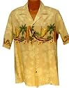 Exclusive Hawaiian Hula Canoe In Paradise Aloha Shirt