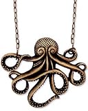 Antique Gold Octopus Necklace
