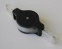 RJ45 Retractable Ethernet Cable, Flat, 2.5 feet