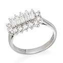 Eighteen Carat White Gold Diamond Cluster Ring