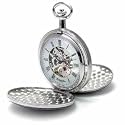 Eichm&uuml;ller Taschenuhr 8212 teilskeletttiert beidseitig aufklappbar