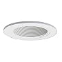 Halo 993W 4-Inch White Coilex Baffle with White Trim