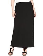 Plus Flared Hem Long Crêpe Skirt