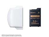 『バッテリーパック(2200mAh) PSP-2000シリーズ用バッテリーカバー(セラミック・ホワイト)付き』の写真