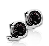 Classic Stainless Steel Nautilus Thermometer Cufflinks