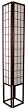 Multi Light Extra Tall Floor Lamp - 6ft. Japanese Design Wood & Paper Shoji Lantern - Cherry Rosewood