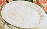 Pair Of White 16 Inch Banquet Turkey Platters