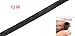 uxcell rate 2:1 Black Polyolefin 12mm Dia Heat Shrink Shrinkable Tube 10M