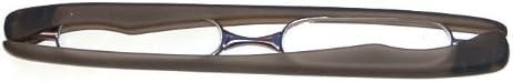 Mod Pod® Folding Reading Glasses - Opthalmic Quality - Super Thin, 1.00, Grey