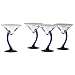 Libbey 4-Piece Cobalt Swerve Martini Set