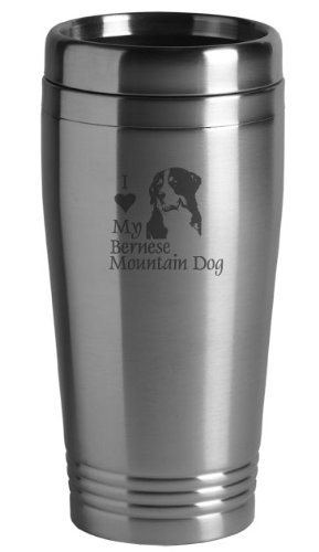 16-ounce Stainless Travel Mug Mountain Dog
