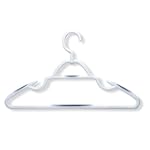 Honey-Can-Do HNGZ01323 Soft Touch Hangers, 10-Pack, White/Blue
