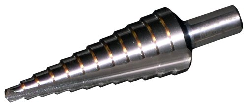 Cle-Line 1874 Multi Stepped Drill, High Speed Steel, Bright Finish, Reduced Shank, 118° Split Point, 1/4" to 3/4" x 1/16" (Pack of 1)