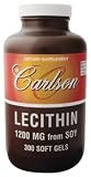 Carlson Laboratories - Lecithin, 1200 mg, 300 softgels