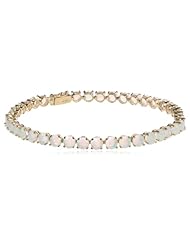 14k Gold Round Opal Tennis Bracelet